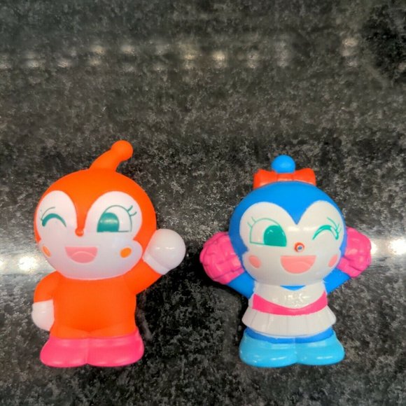 BANDAI ANPANMAN Chiki Mini Figure Figurines Finger Puppets Action 2 PIECES - Picture 1 of 4